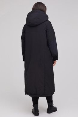 Демісезонне довге жіноче пальто Ліна чорне Riches