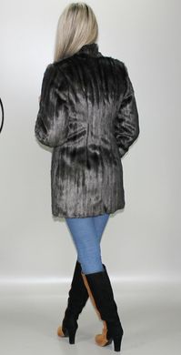 Штучна сіра жіноча шуба під норку F-225-52 Murenna Furs