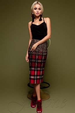 Женская юбка-карандаш Шолли красный Jadone Fashion