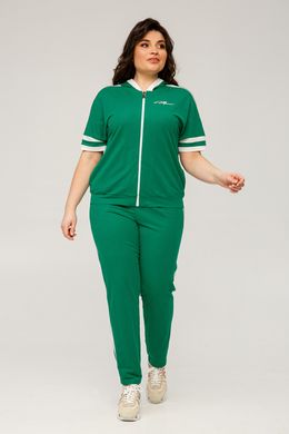 Трикотажный зеленый спортивный костюм Ангелина All Posa