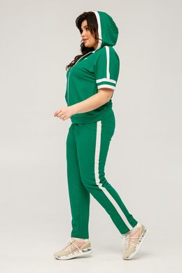 Трикотажный зеленый спортивный костюм Ангелина All Posa