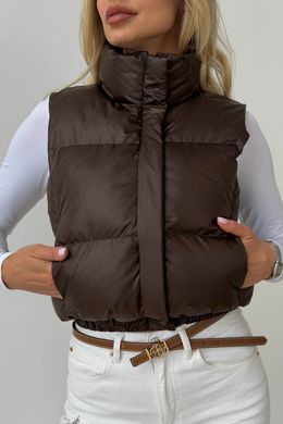 Короткий жилет Скай шоколад Jadone Fashion