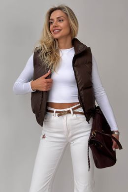 Короткий жилет Скай шоколад Jadone Fashion