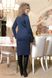 Женское синее трикотажное платье с принтом 2015, 52