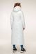 Зимове жіноче біле пальто 1133 лак, 44