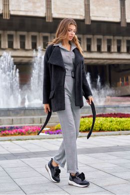 Черное пальто Доминика Jadone Fashion