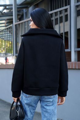 Черный свитшот на флисе Иланда Jadone Fashion