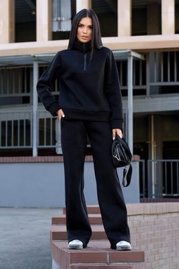 Черный свитшот на флисе Иланда Jadone Fashion
