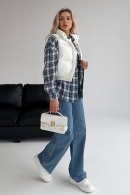 Короткий жилет Скай молочний Jadone Fashion