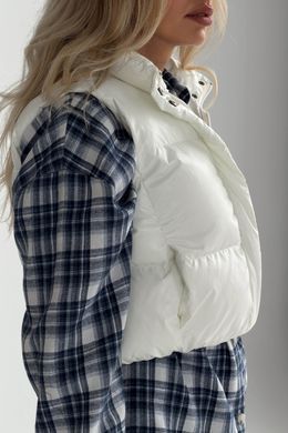 Короткий жилет Скай молочний Jadone Fashion