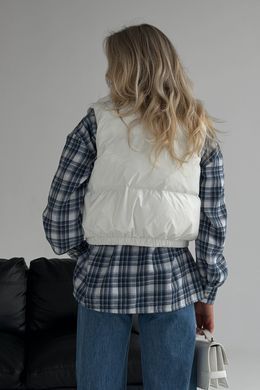Короткий жилет Скай молочний Jadone Fashion