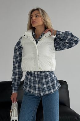 Короткий жилет Скай молочний Jadone Fashion