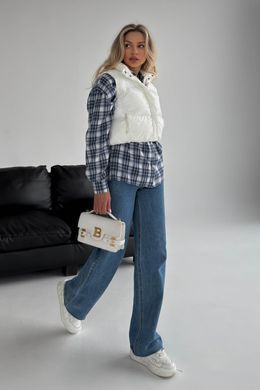 Короткий жилет Скай молочний Jadone Fashion