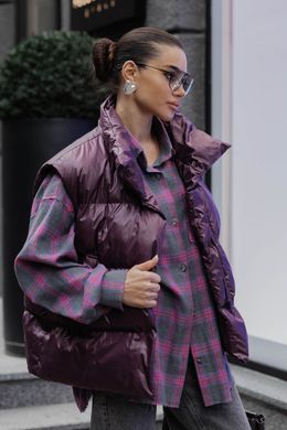 Жилет Софт біопух марсала Jadone Fashion