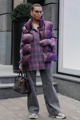 Жилет Софт біопух марсала Jadone Fashion
