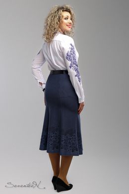 Трикотажная женская синяя юбка 2002 Seventeen