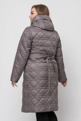Демисезонное стеганое пальто 1060 мокко Riches