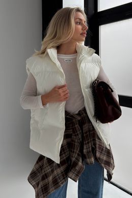 Жилет женский стеганый Айви молочный Jadone Fashion