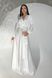 Шелковое белое вечернее платье в пол Шик, 42-44
