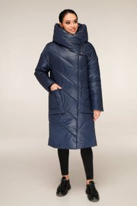 Зимова синя куртка ПВ-1255 тон 18 Favoritti