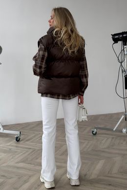 Жилет женский стеганый Айви шоколад Jadone Fashion