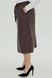 Женская коричневая юбка из экокожи Опиум, 50