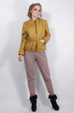 Женская горчичная куртка К-39 Murenna Furs