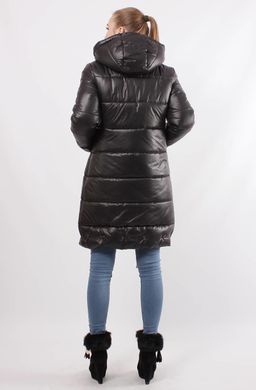 Зимова чорна куртка К-33 Murenna Furs